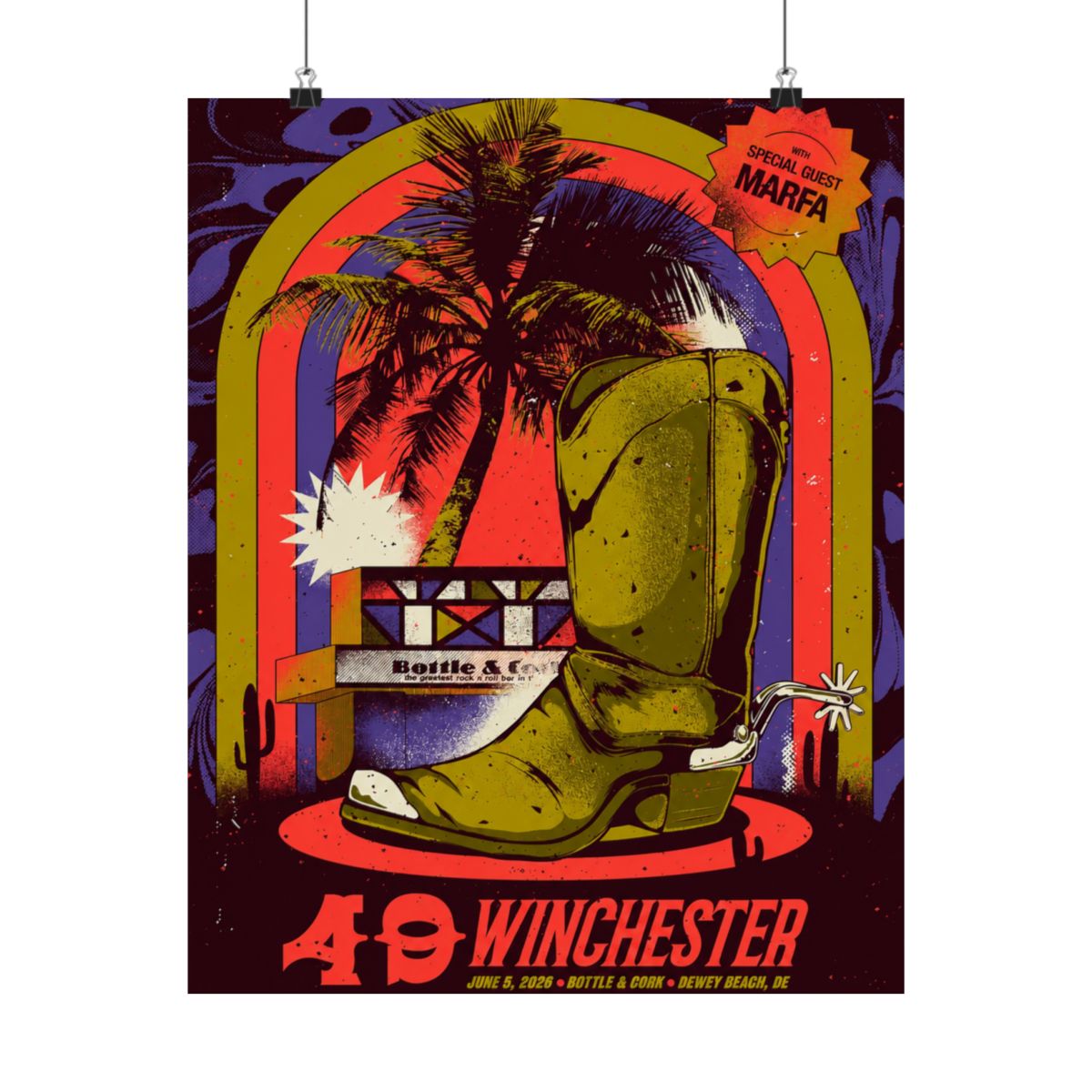 6.5.26 Dewey Beach, DE Poster - Signed | 49 Winchester - alternate angle 2, merchandise