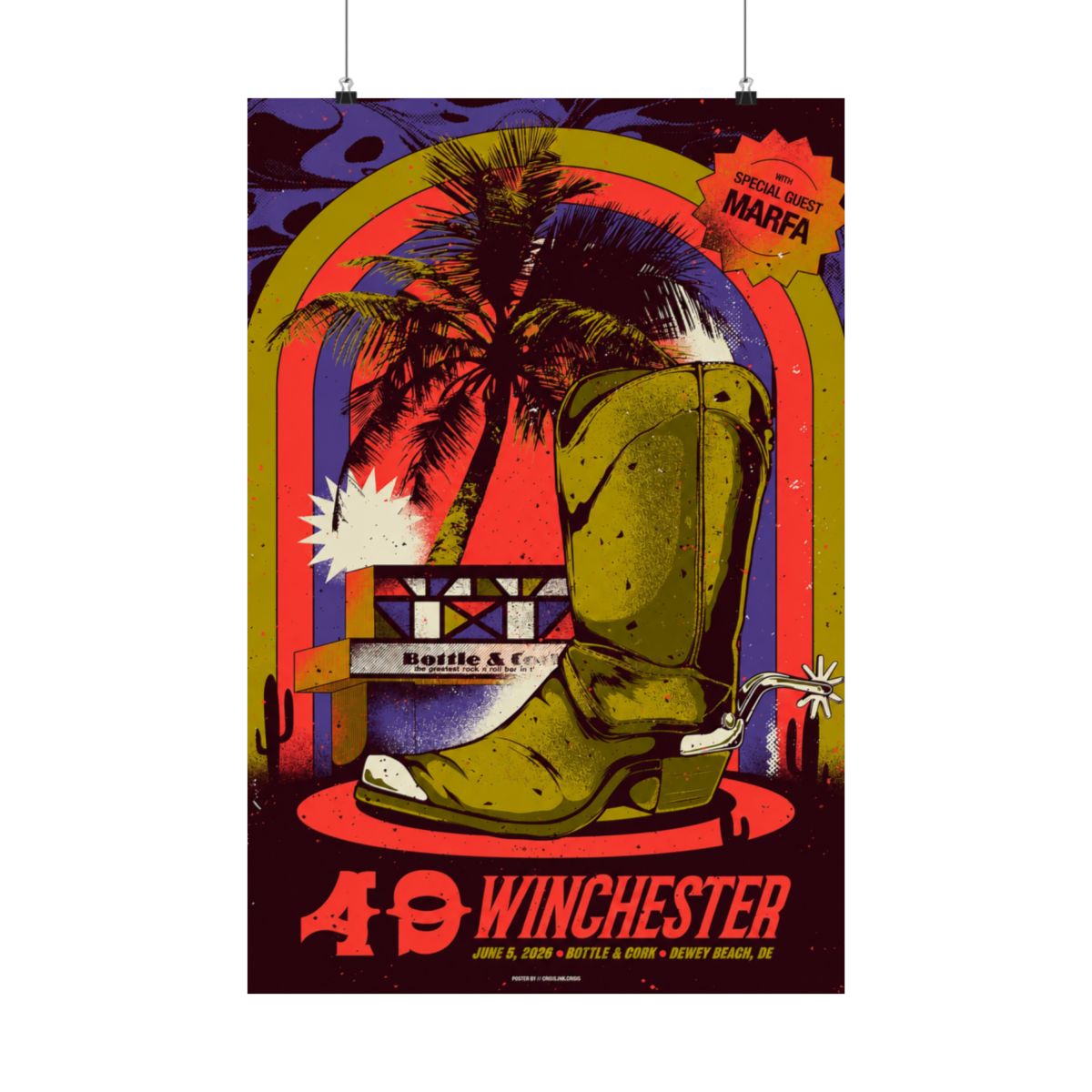 6.5.26 Dewey Beach, DE Poster - Signed | 49 Winchester