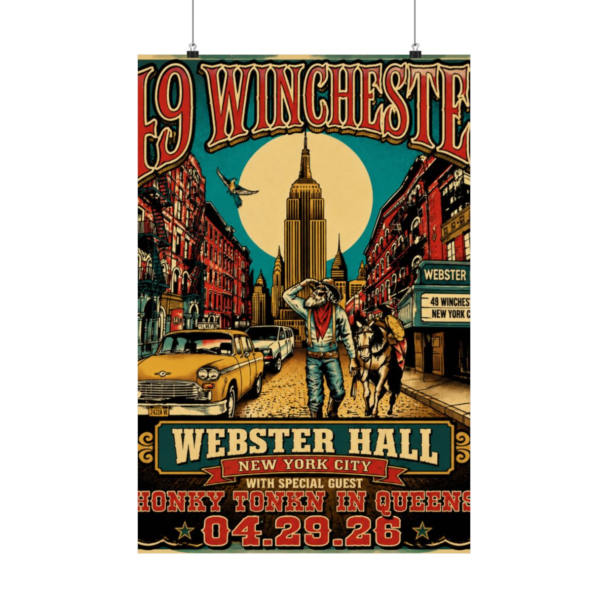4.29.26 New York City, NY Poster - Signed | 49 Winchester