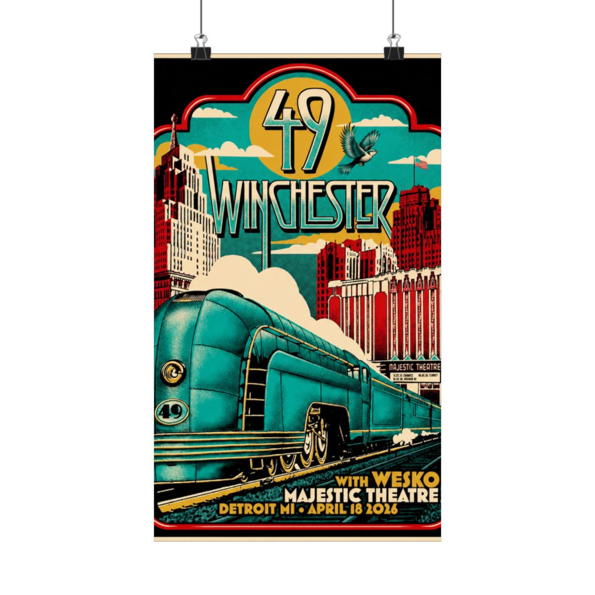4.18.26 Detroit, MI Poster - Signed | 49 Winchester - alternate angle 1, merchandise