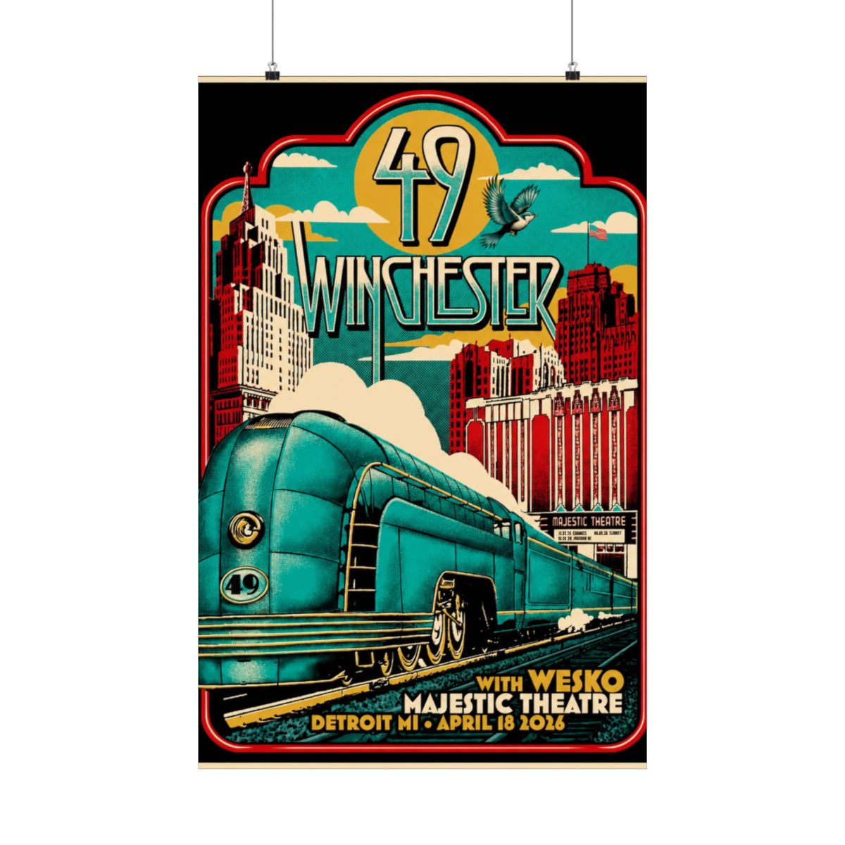 4.18.26 Detroit, MI Poster - Signed | 49 Winchester - alternate angle 2, merchandise