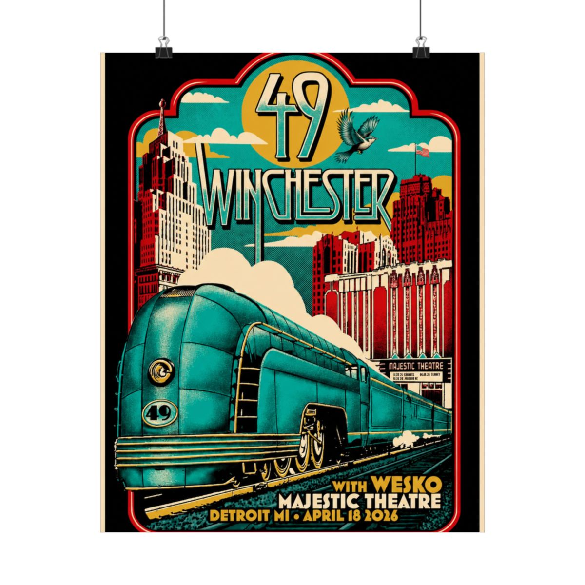 4.18.26 Detroit, MI Poster - Signed | 49 Winchester - alternate angle 4, merchandise