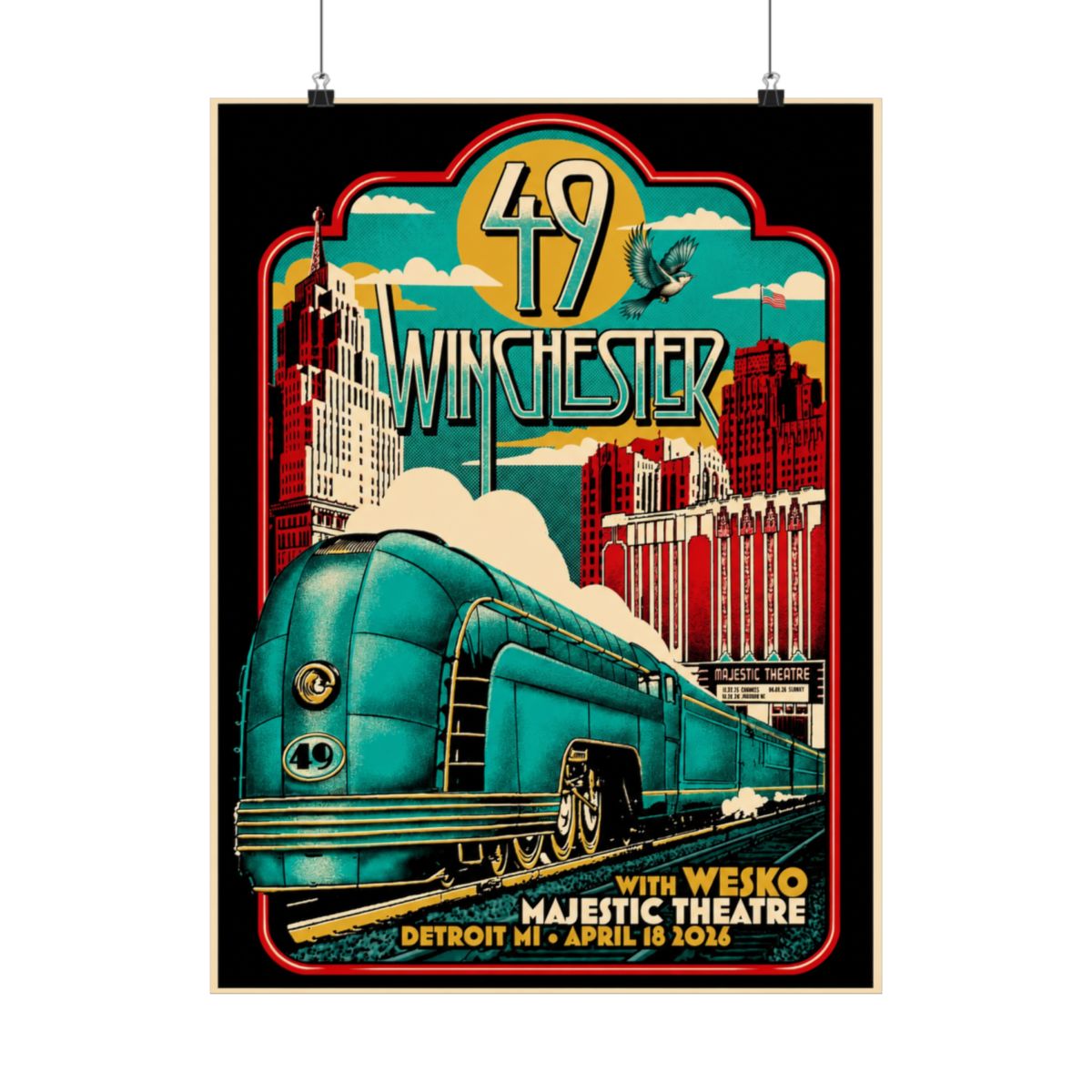 4.18.26 Detroit, MI Poster - Signed | 49 Winchester - alternate angle 3, merchandise