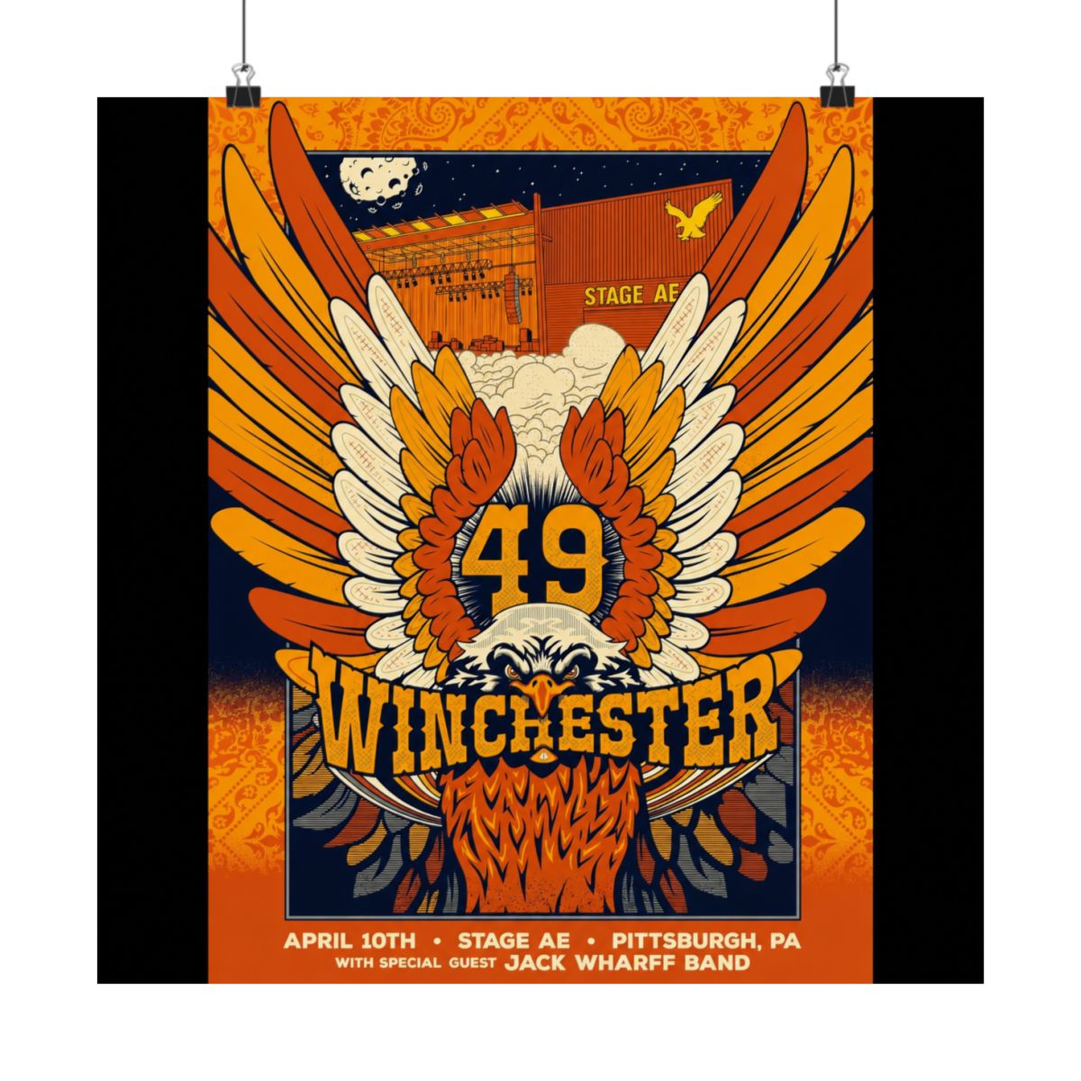 4.10.26 Pittsburgh, PA Poster - Signed | 49 Winchester - alternate angle 5, merchandise