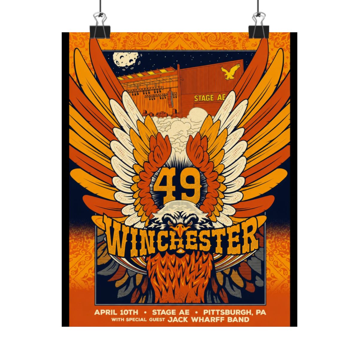 4.10.26 Pittsburgh, PA Poster - Signed | 49 Winchester - alternate angle 3, merchandise