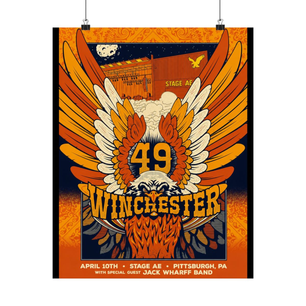 4.10.26 Pittsburgh, PA Poster - Signed | 49 Winchester - alternate angle 1, merchandise