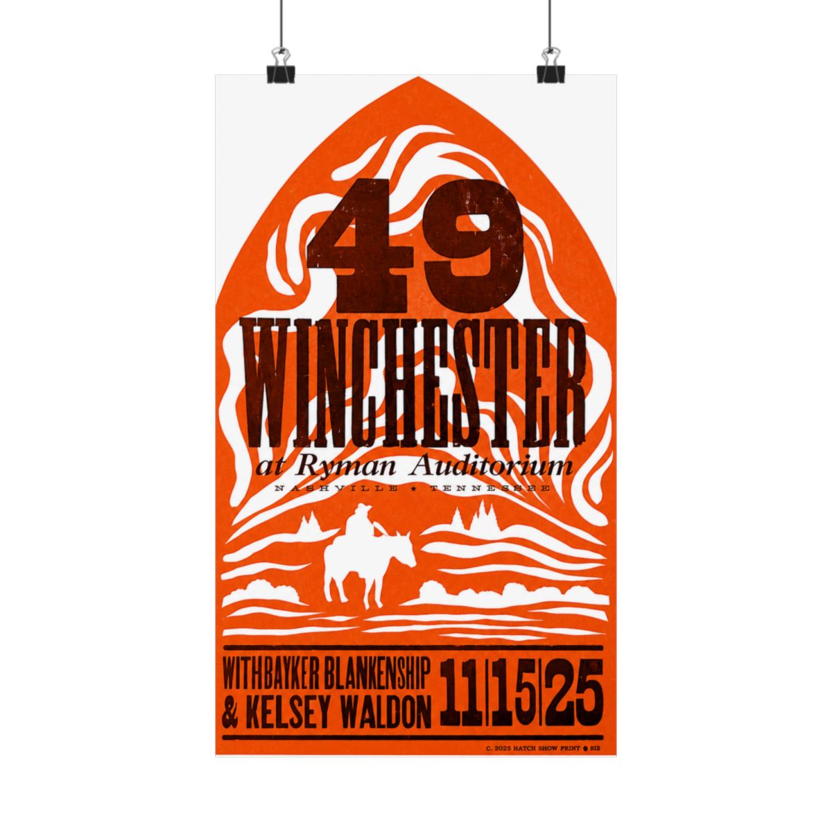 11.15.25 Ryman Hatch Print | 49 Winchester - alternate angle 2, merchandise