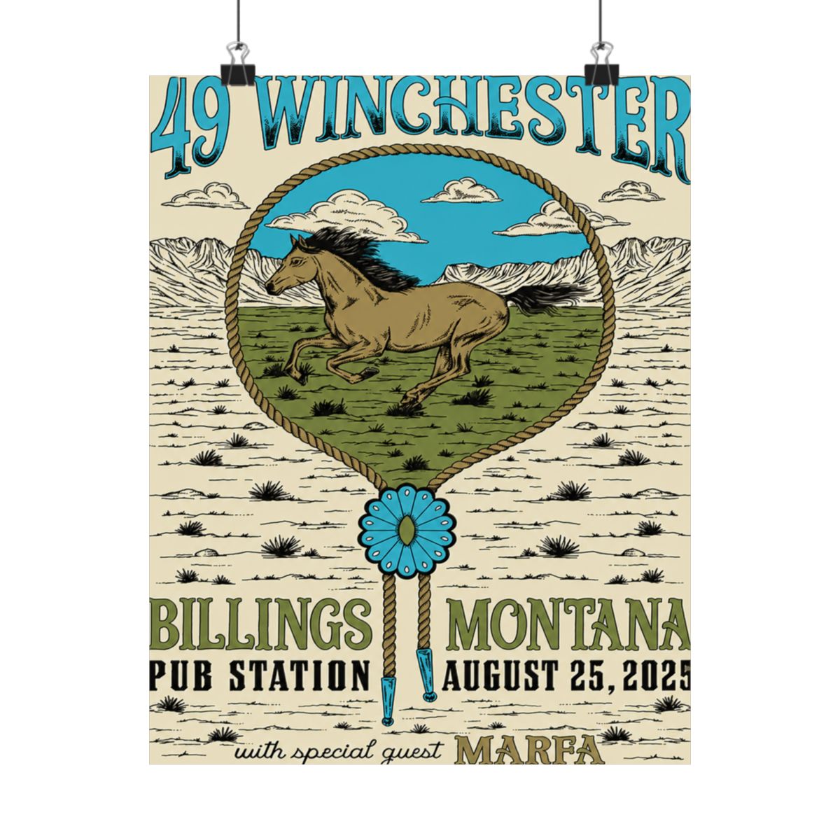 8.25.25 Pub Station Billings, MT Poster - Signed | 49 Winchester - alternate angle 4, merchandise