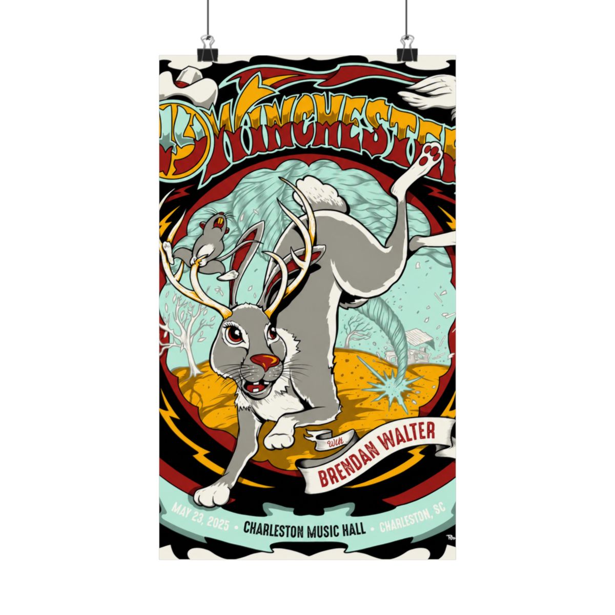 5.23.25 Charleston Music Hall Poster - Signed | 49 Winchester - Official Posters & Wall Art merchandise