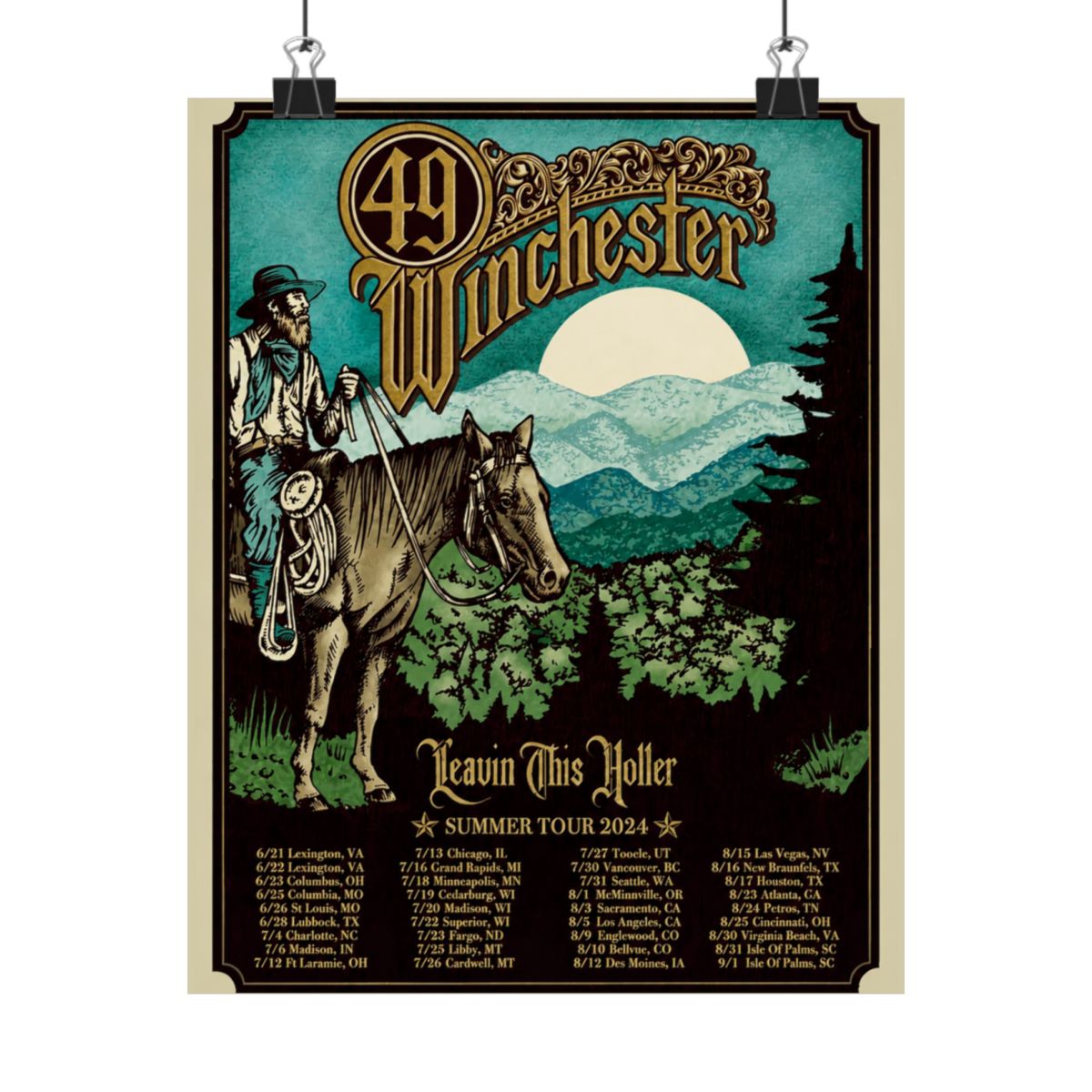 Summer '24 Tour Poster | 49 Winchester - alternate angle 5, merchandise
