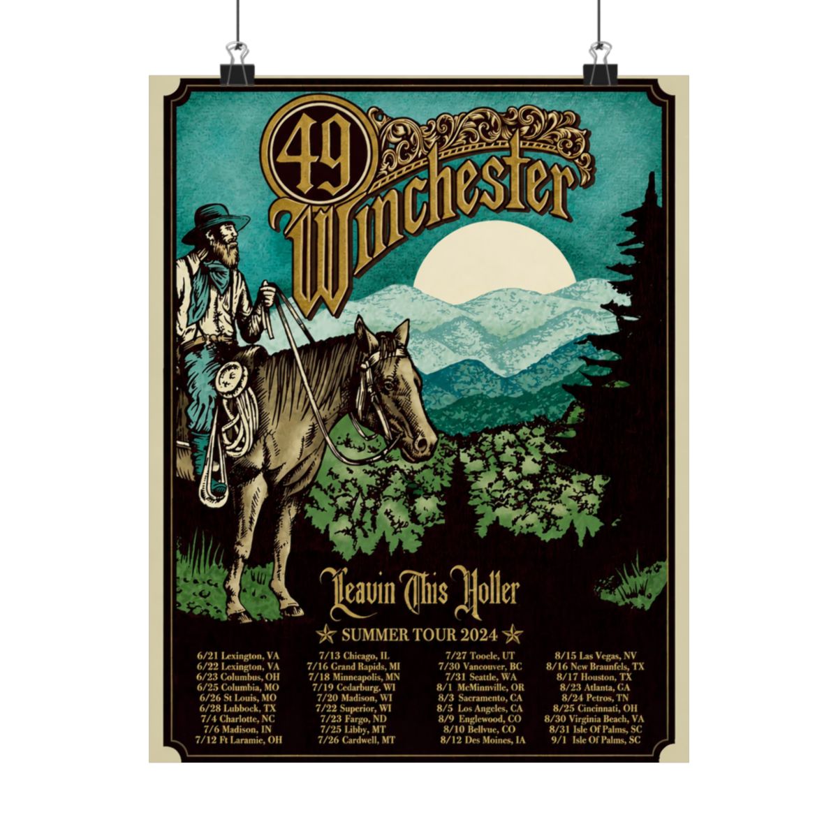 Summer '24 Tour Poster | 49 Winchester - alternate angle 4, merchandise