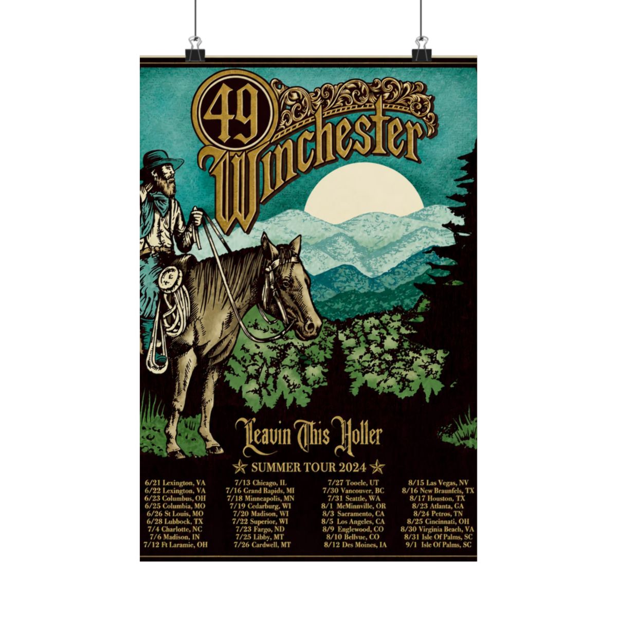 Summer '24 Tour Poster | 49 Winchester - alternate angle 3, merchandise