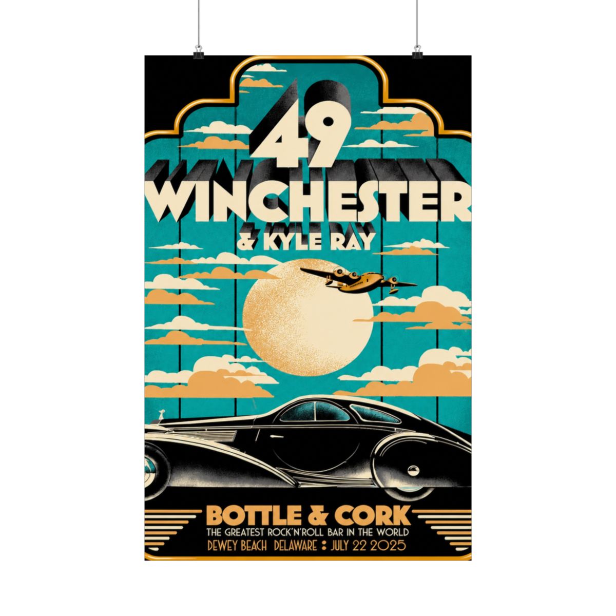 7.22.25 Bottle & Cork Poster - Signed | 49 Winchester - Official Posters & Wall Art merchandise