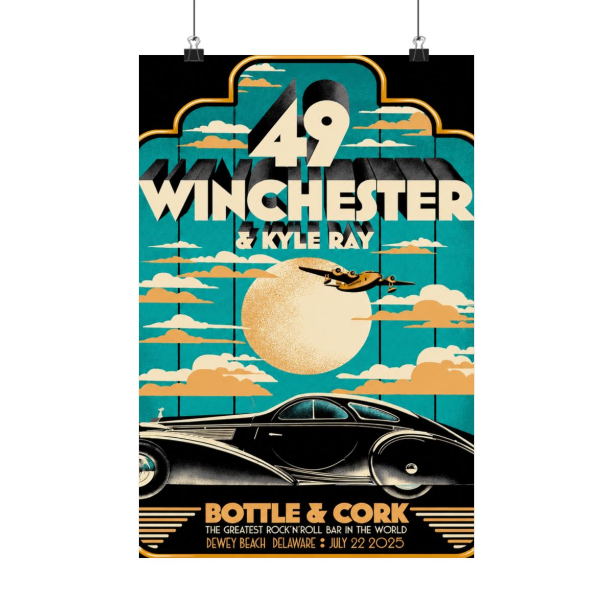 7.22.25 Bottle & Cork Poster - Signed | 49 Winchester - alternate angle 4, merchandise