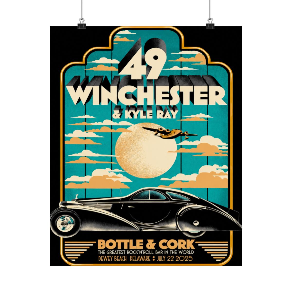 7.22.25 Bottle & Cork Poster - Signed | 49 Winchester - alternate angle 3, merchandise