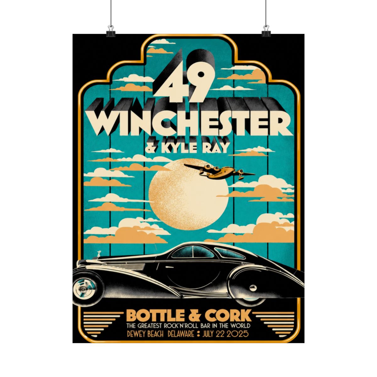 7.22.25 Bottle & Cork Poster - Signed | 49 Winchester - alternate angle 2, merchandise