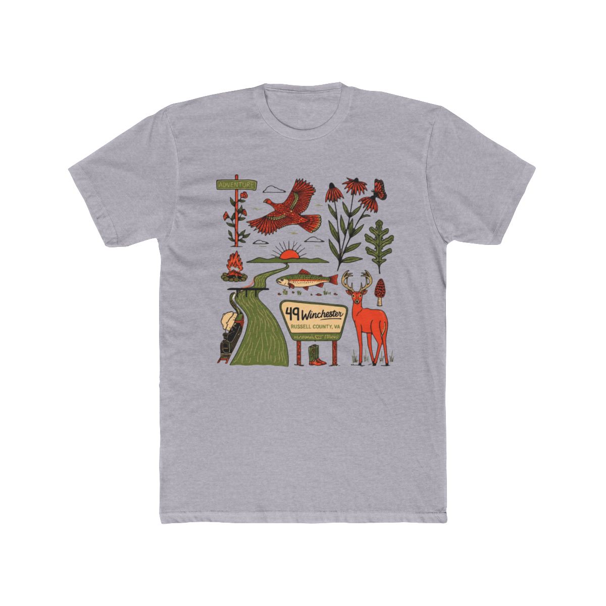 Russell County Line T Shirt Tee | 49 Winchester - alternate angle 4, merchandise