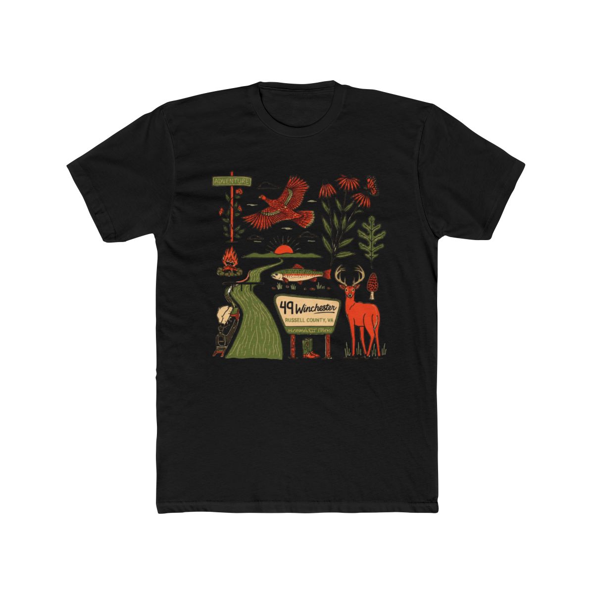 Russell County Line T Shirt Tee | 49 Winchester - alternate angle 3, merchandise