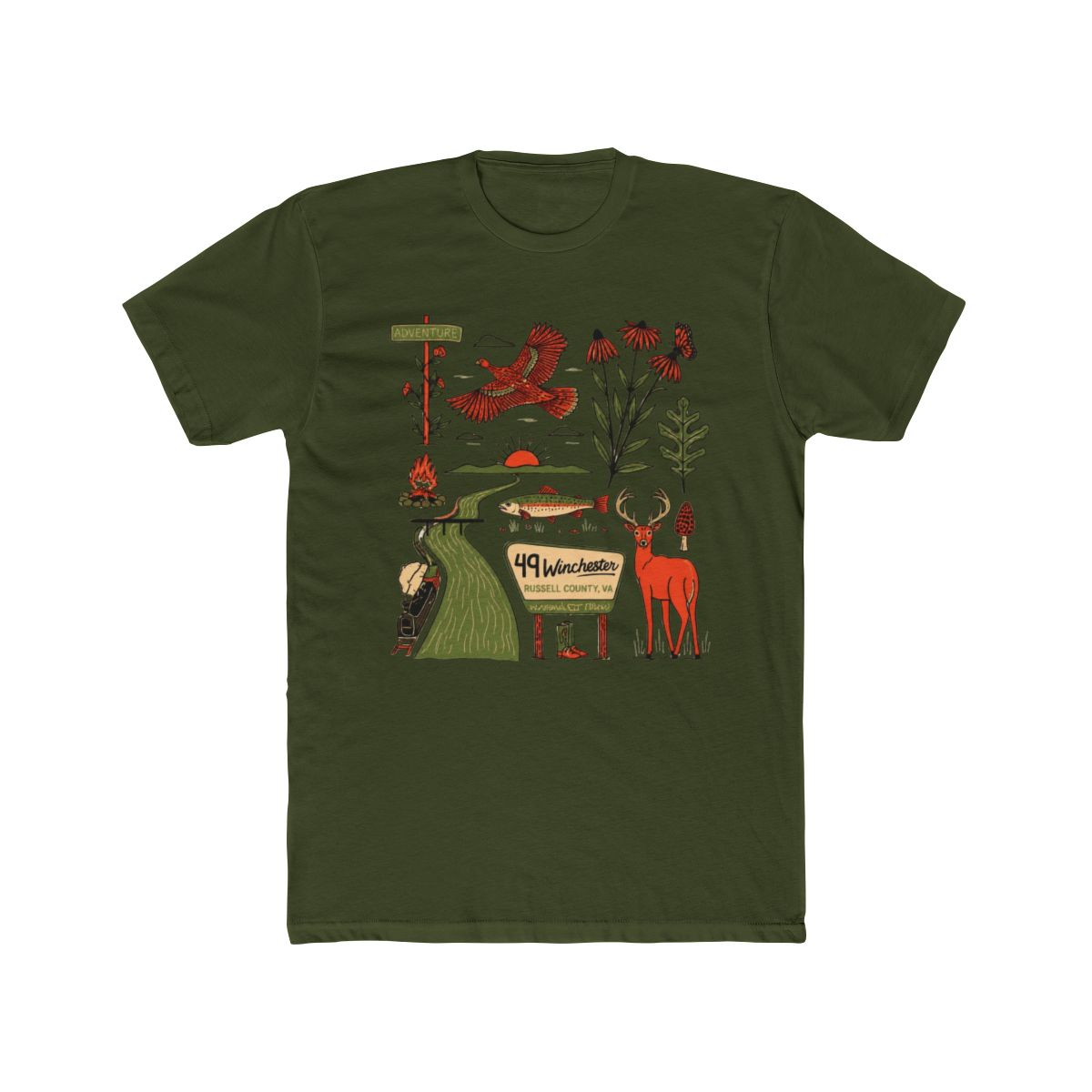 Russell County Line T Shirt Tee | 49 Winchester - alternate angle 5, merchandise