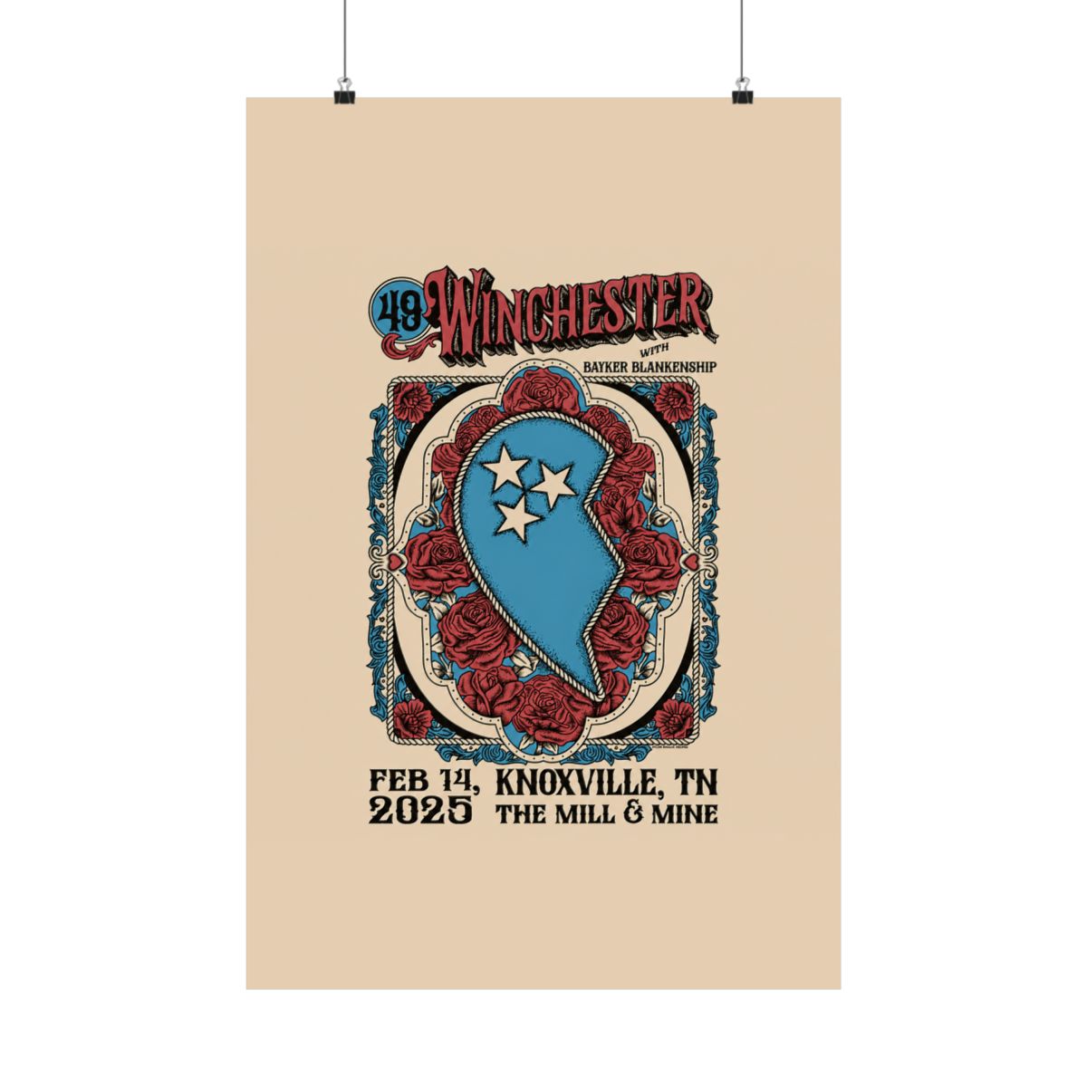 2.14.25 The Mill & Mine Knoxville, TN Poster - Signed | 49 Winchester