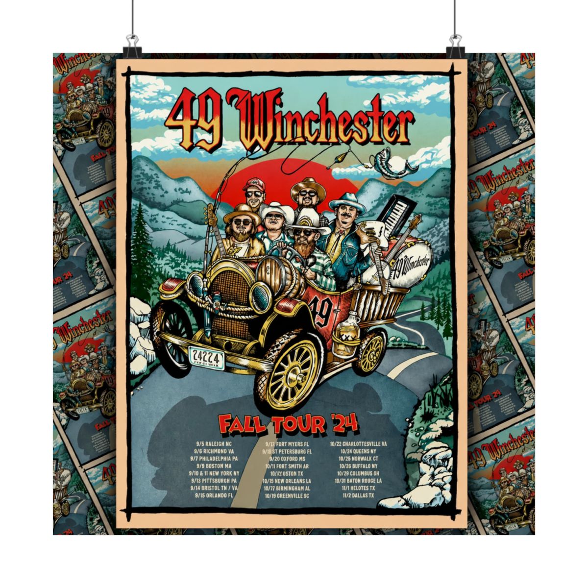 Fall 2024 Tour Poster | 49 Winchester - alternate angle 5, merchandise