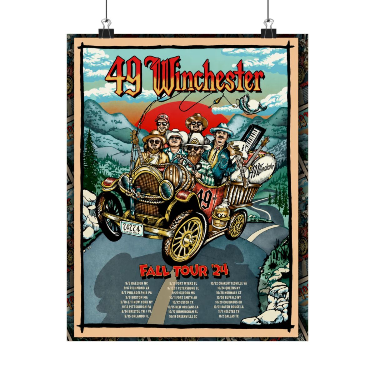 Fall 2024 Tour Poster | 49 Winchester - alternate angle 2, merchandise