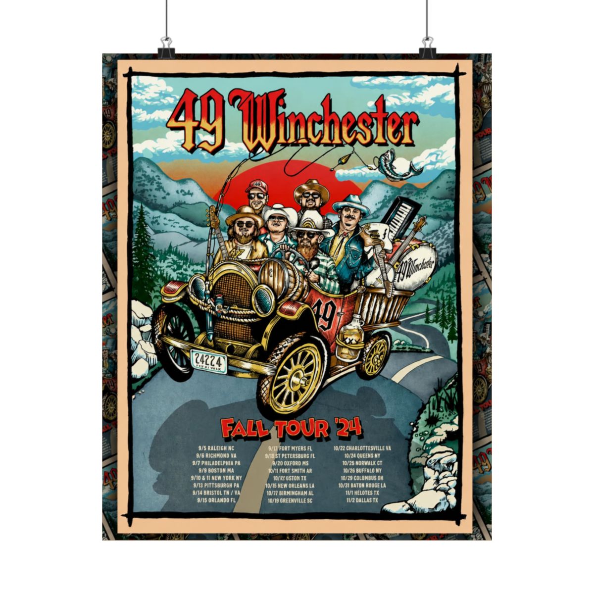 Fall 2024 Tour Poster | 49 Winchester - alternate angle 1, merchandise