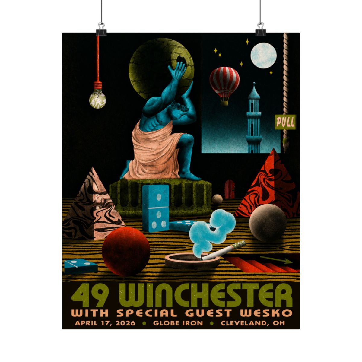 4.17.26 Cleveland, OH Poster - Signed | 49 Winchester - alternate angle 2, merchandise