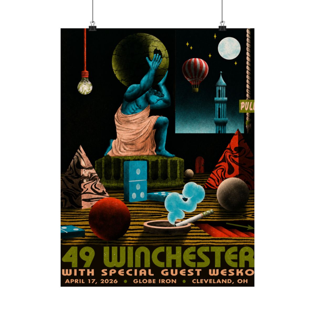 4.17.26 Cleveland, OH Poster - Signed | 49 Winchester - alternate angle 1, merchandise