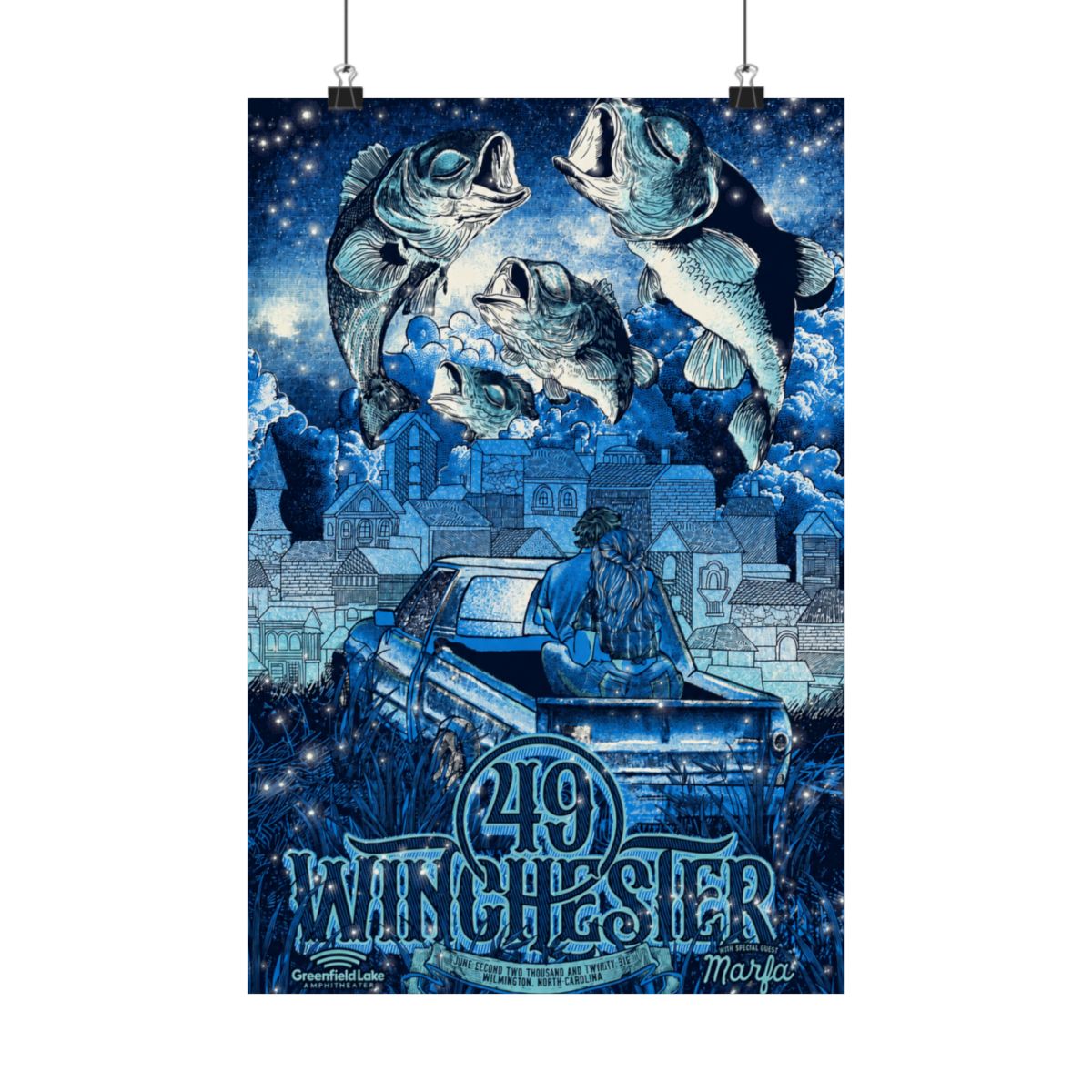 6.2.26 Wilmington, NC Poster - Signed | 49 Winchester - alternate angle 5, merchandise