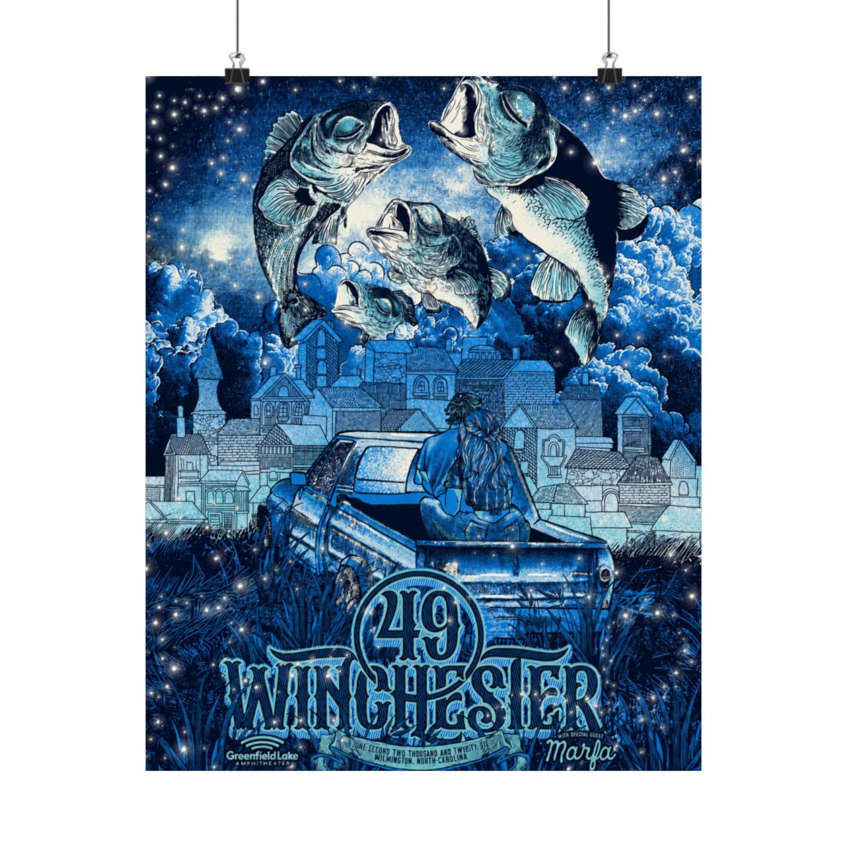 6.2.26 Wilmington, NC Poster - Signed | 49 Winchester - alternate angle 4, merchandise