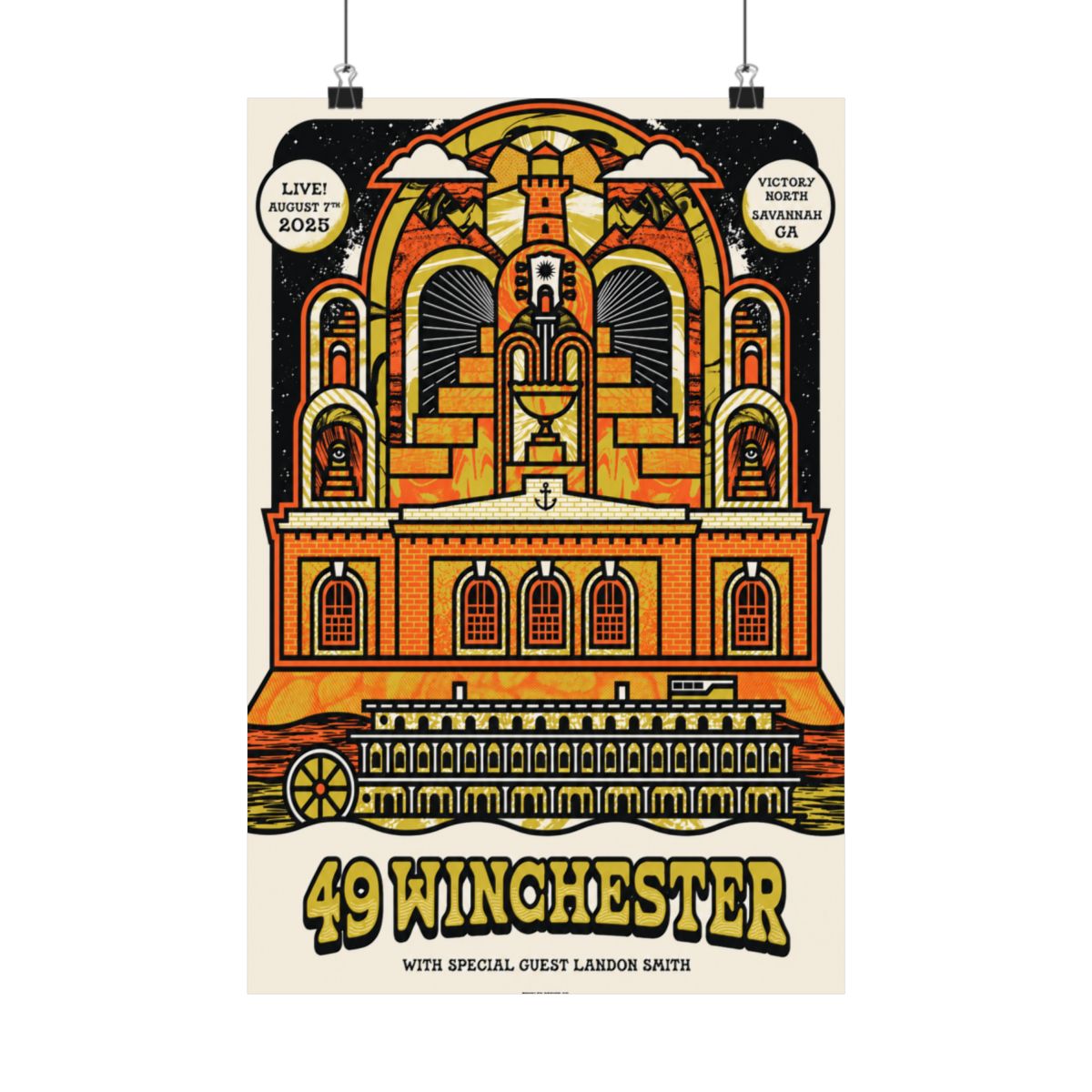 8.7.25 Victory North Savannah, GA Poster | 49 Winchester - alternate angle 5, merchandise