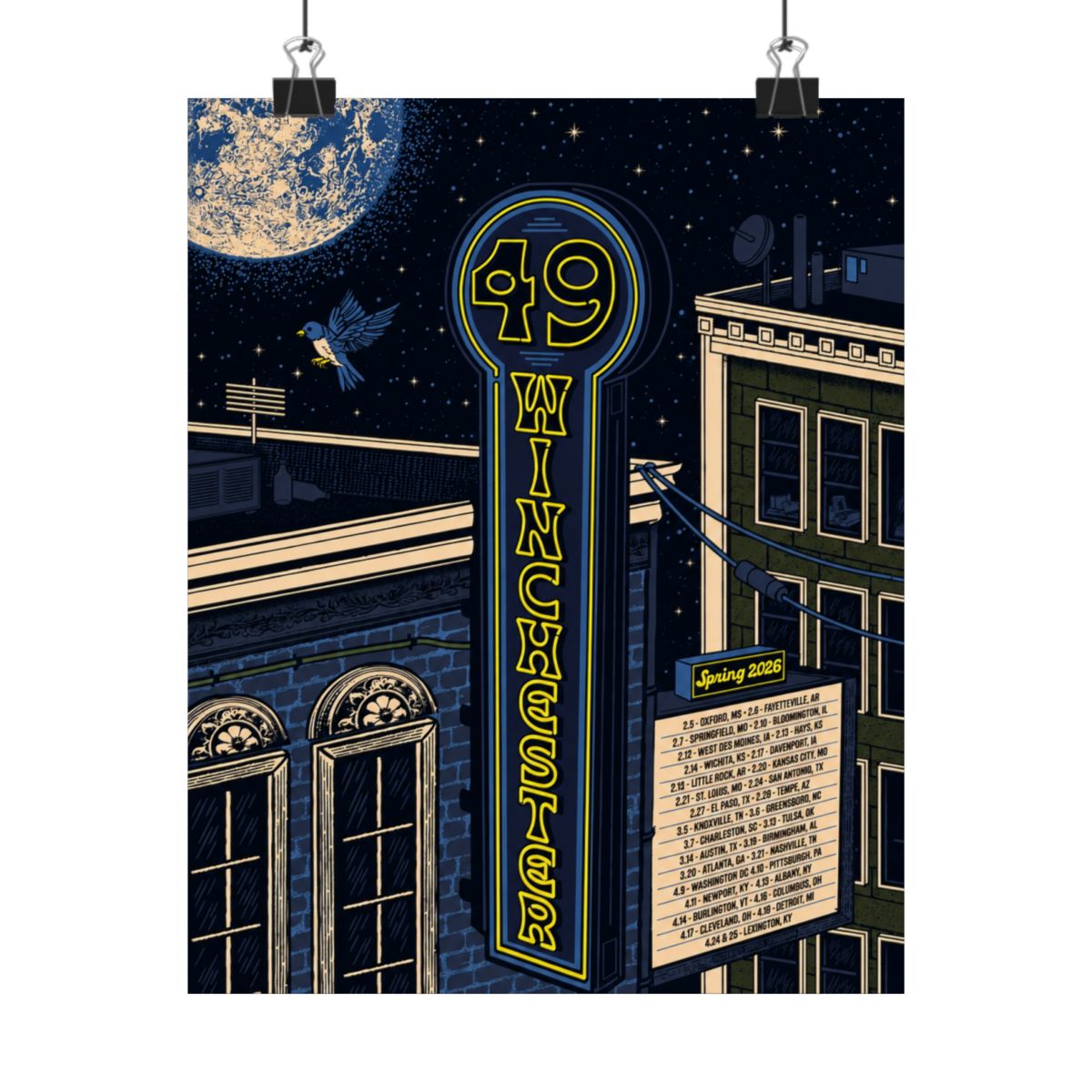 2026 Spring Tour Poster | 49 Winchester - alternate angle 5, merchandise
