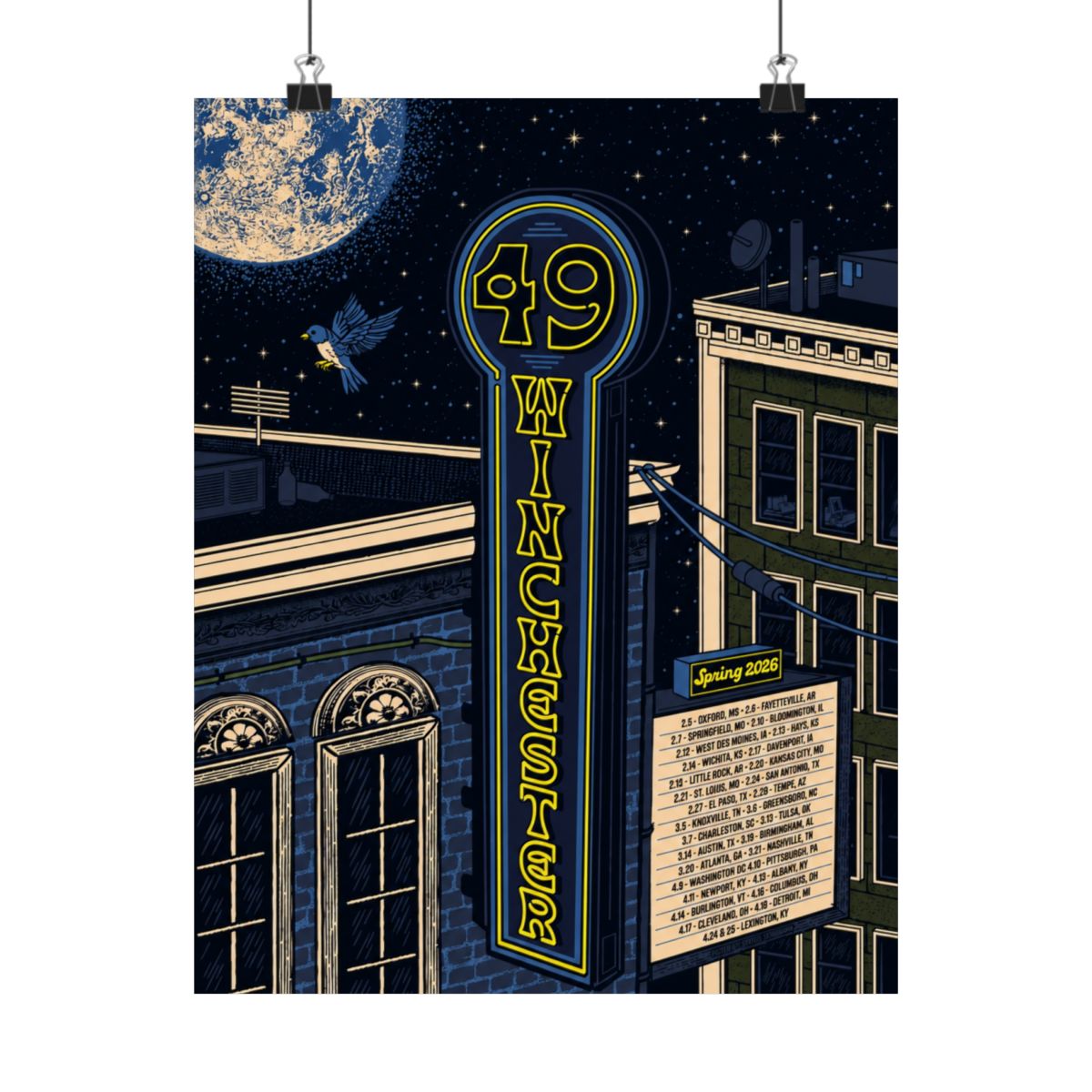 2026 Spring Tour Poster | 49 Winchester - alternate angle 4, merchandise
