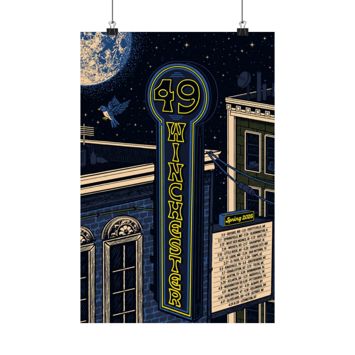 2026 Spring Tour Poster | 49 Winchester - alternate angle 3, merchandise