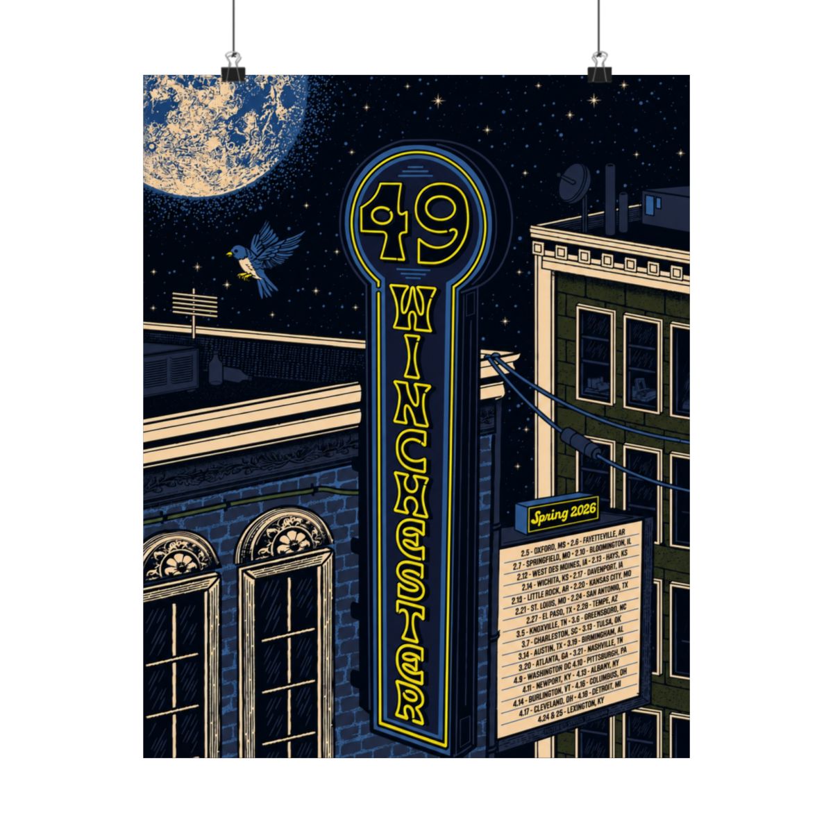 2026 Spring Tour Poster | 49 Winchester - alternate angle 2, merchandise