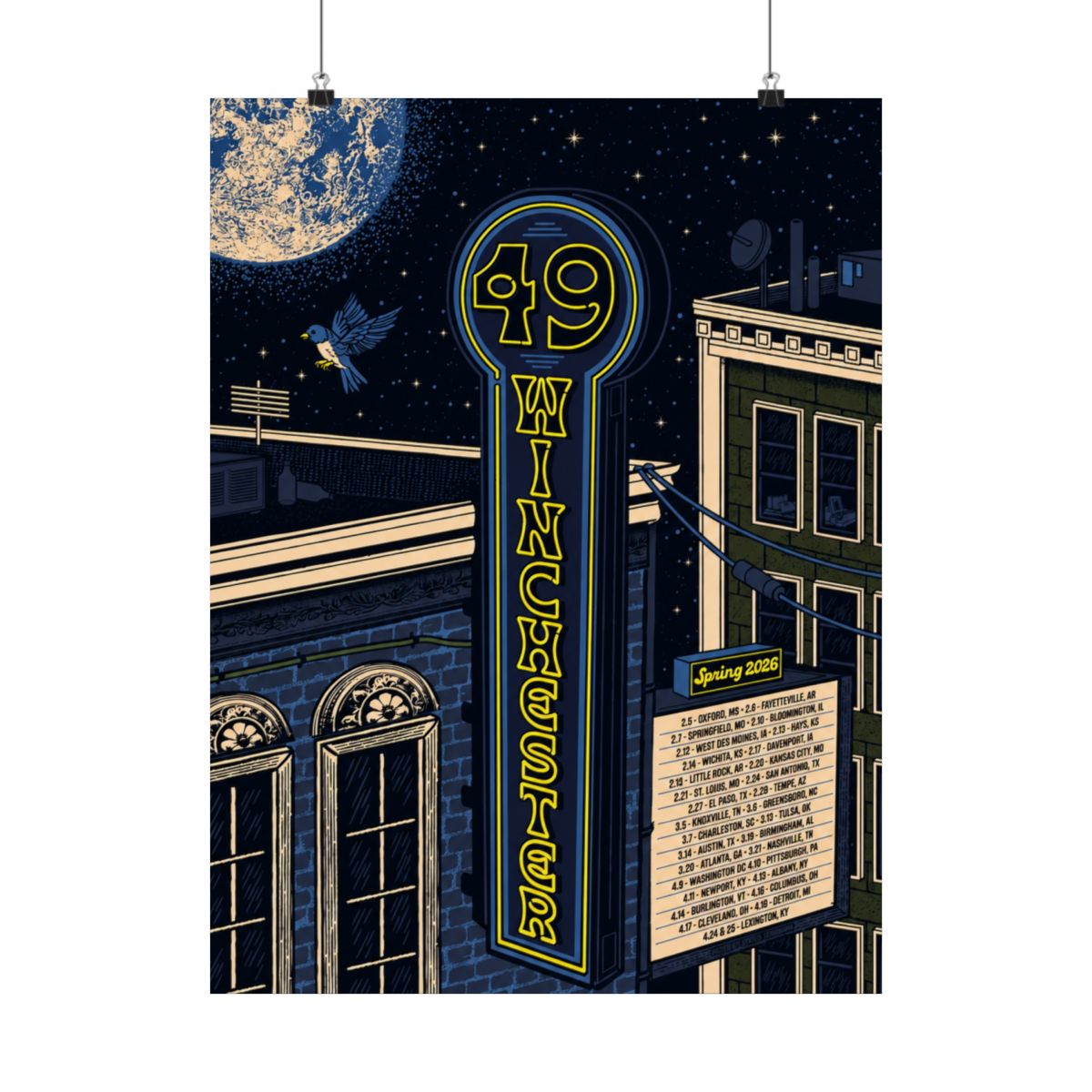2026 Spring Tour Poster | 49 Winchester - alternate angle 1, merchandise